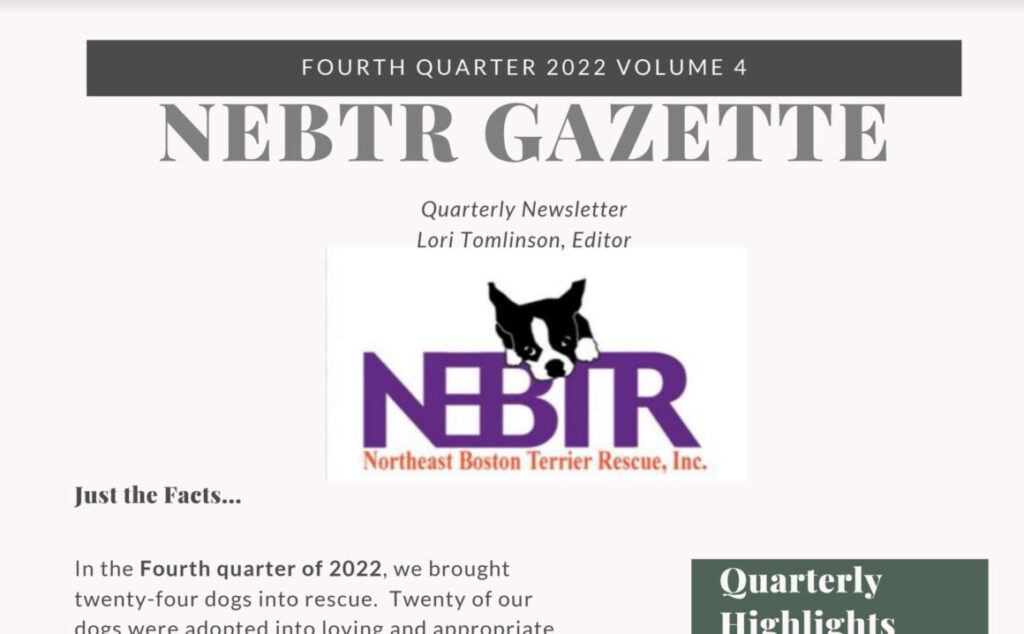 4th Quarter Newsletter